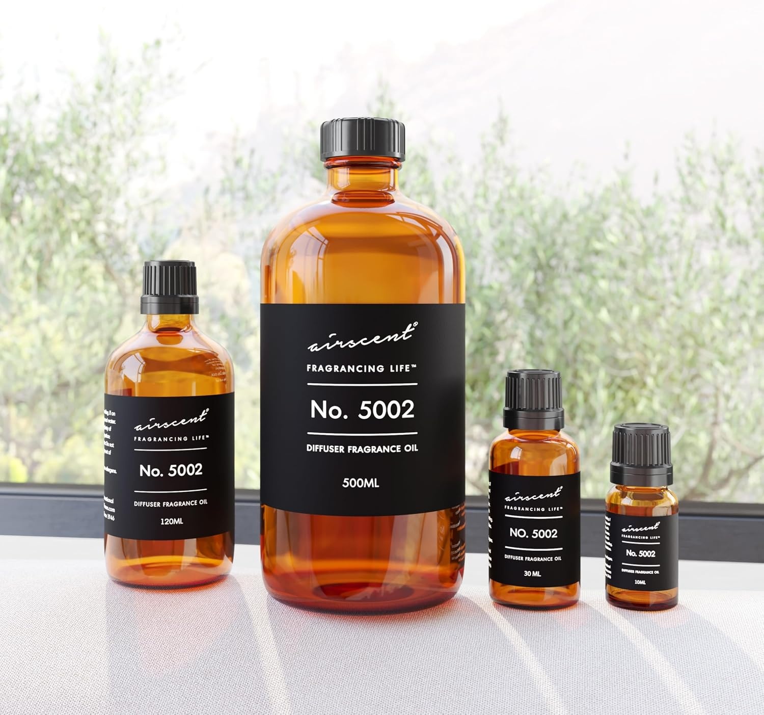 AirScent Creed-Aventus-Inspired Diffuser Oil – No. 5002 Perfume Dupe – Premium Fragrance Oil Blend for Ultrasonic and Waterless Diffusers and Crafting – 10 ml, 0.34 fl oz Glass Bottle with Dropper(16.9 Fl Oz (Pack of 1))